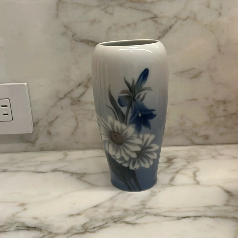 Royal Copenhagen Antique Hand Painted Porcelian Vase